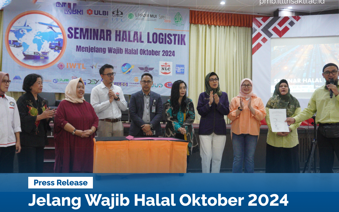 Jelang Wajib Halal Oktober 2024, Rektor ITL Trisakti Hadiri Seminar Halal Logistik di ULBI yang Diselenggarakan AHLI